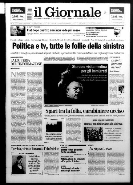 Il giornale : quotidiano del mattino